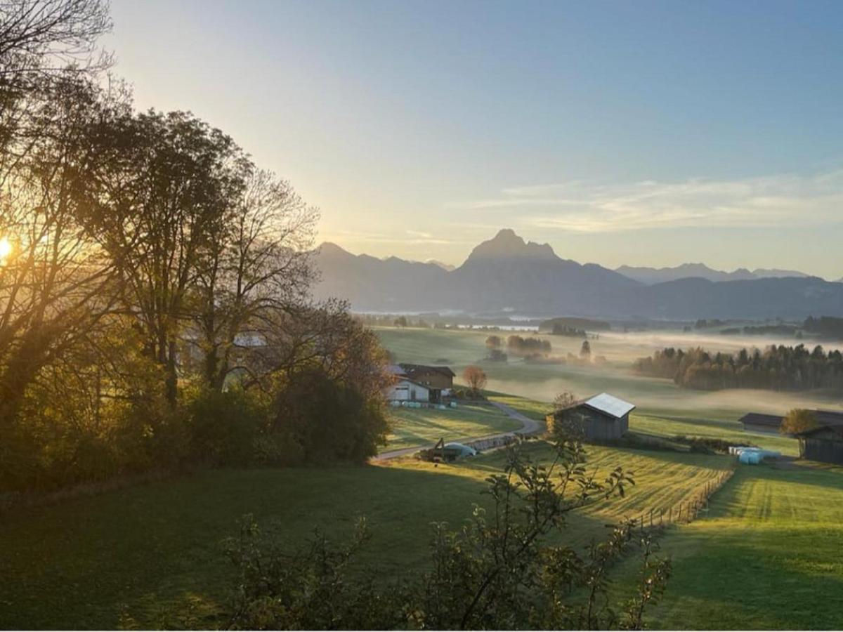 Ferienwohnung Panoramablick Heimen Hopferau Exterior foto