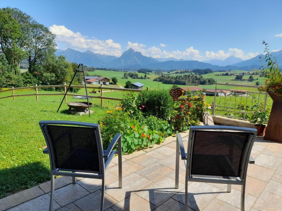 Ferienwohnung Panoramablick Heimen Hopferau Exterior foto